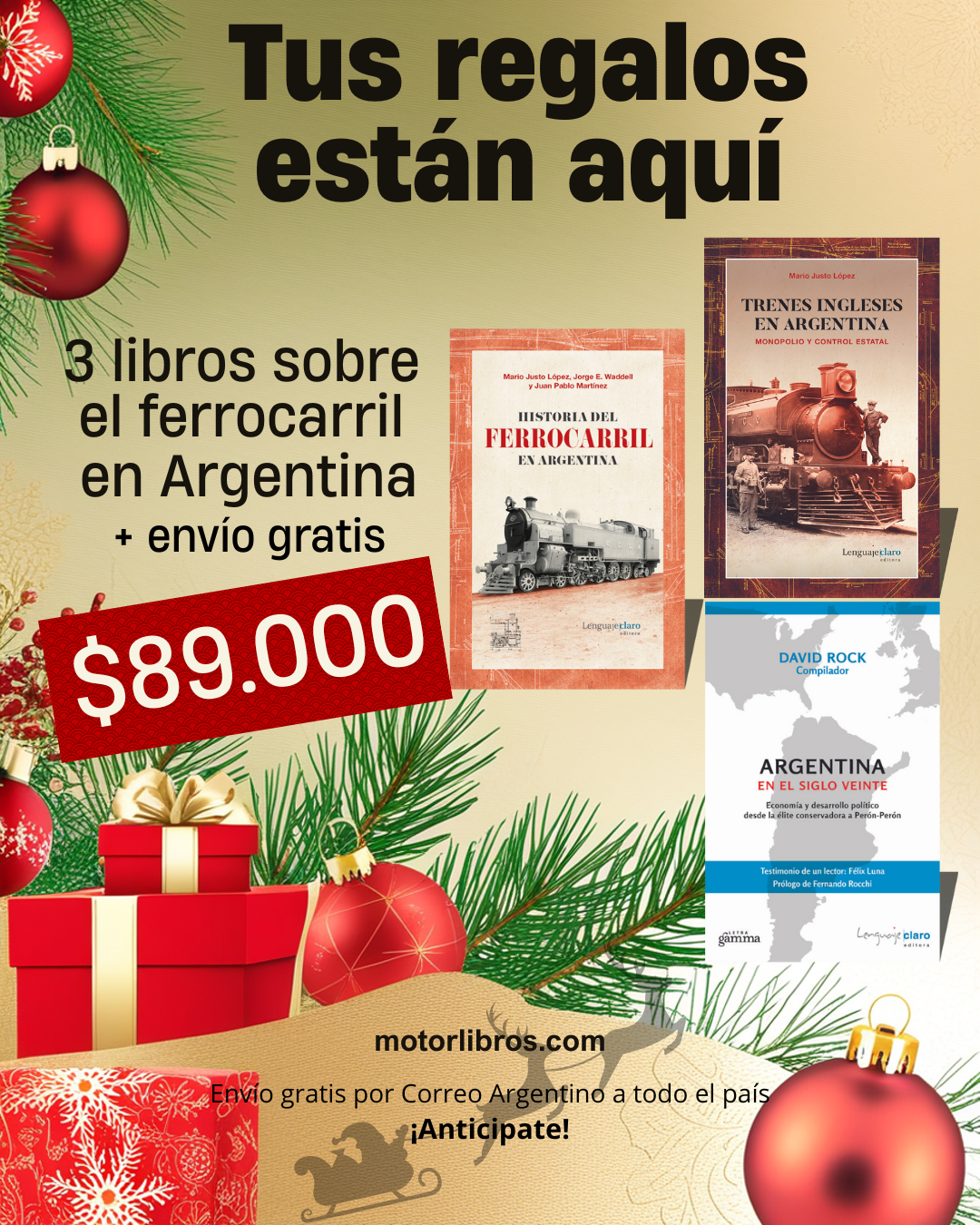 Pack 3 libros para regalar en Navidad con envío gratis