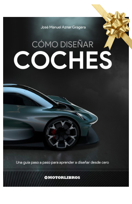 Tapa del libro de , de José Manuel Aznar Gragera sobre dibujo de automóviles con moño de regalo